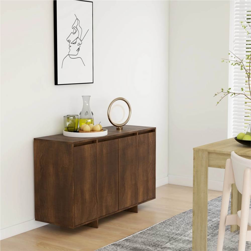 

Sideboard Brown Oak 120x41x75 cm Chipboard