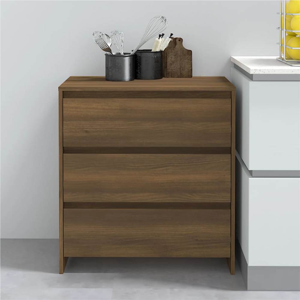 

Sideboard Brown Oak 70x41x75 cm Chipboard