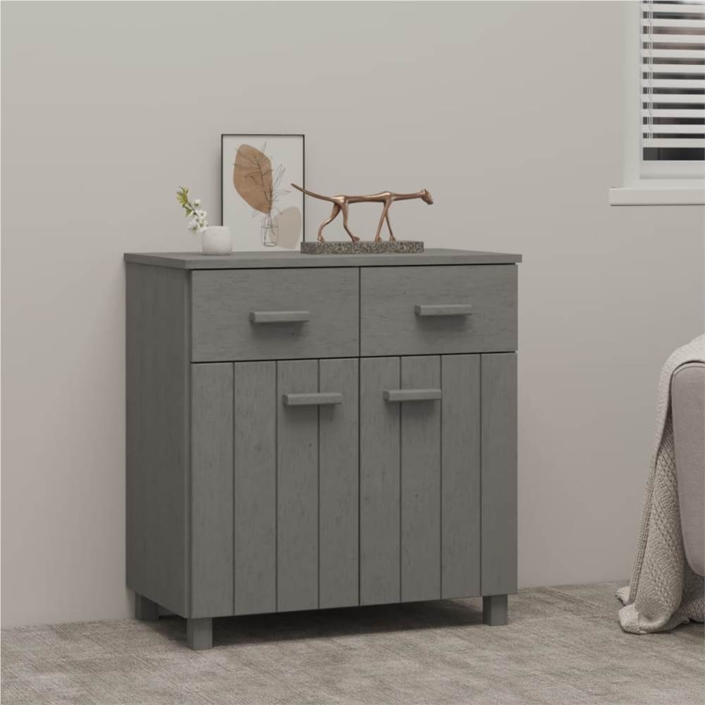 

Sideboard Light Grey 79x40x80 cm Solid Wood Pine