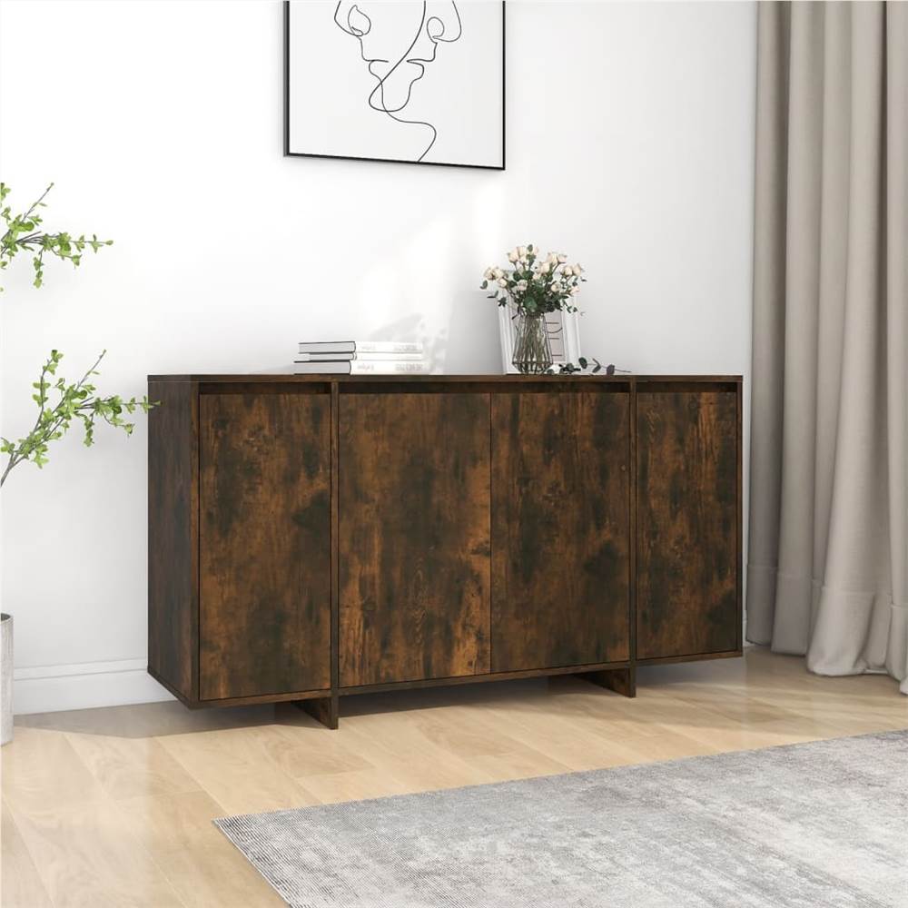 

Sideboard Smoked Oak 135x41x75 cm Chipboard