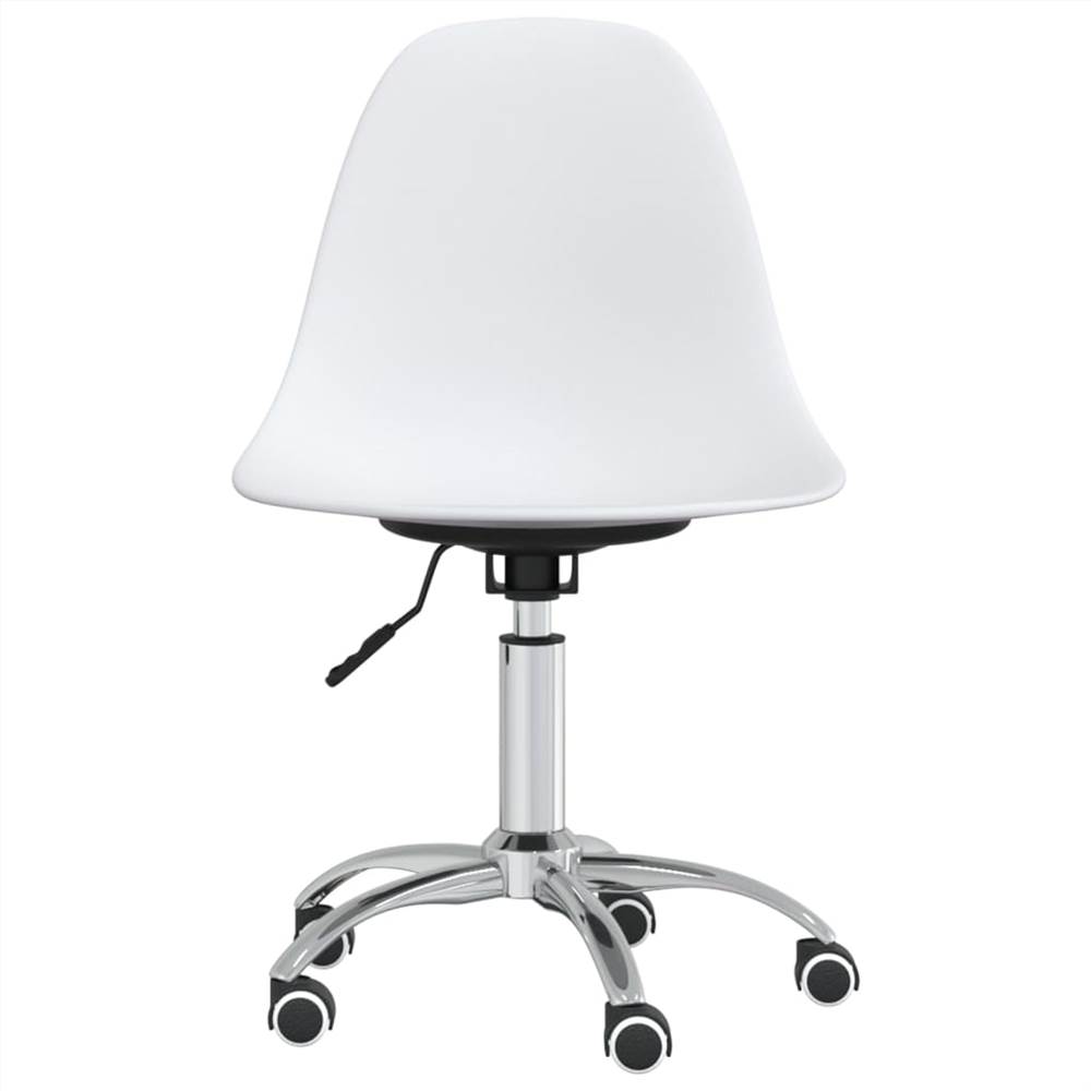 Swivel Dining Chair White PP