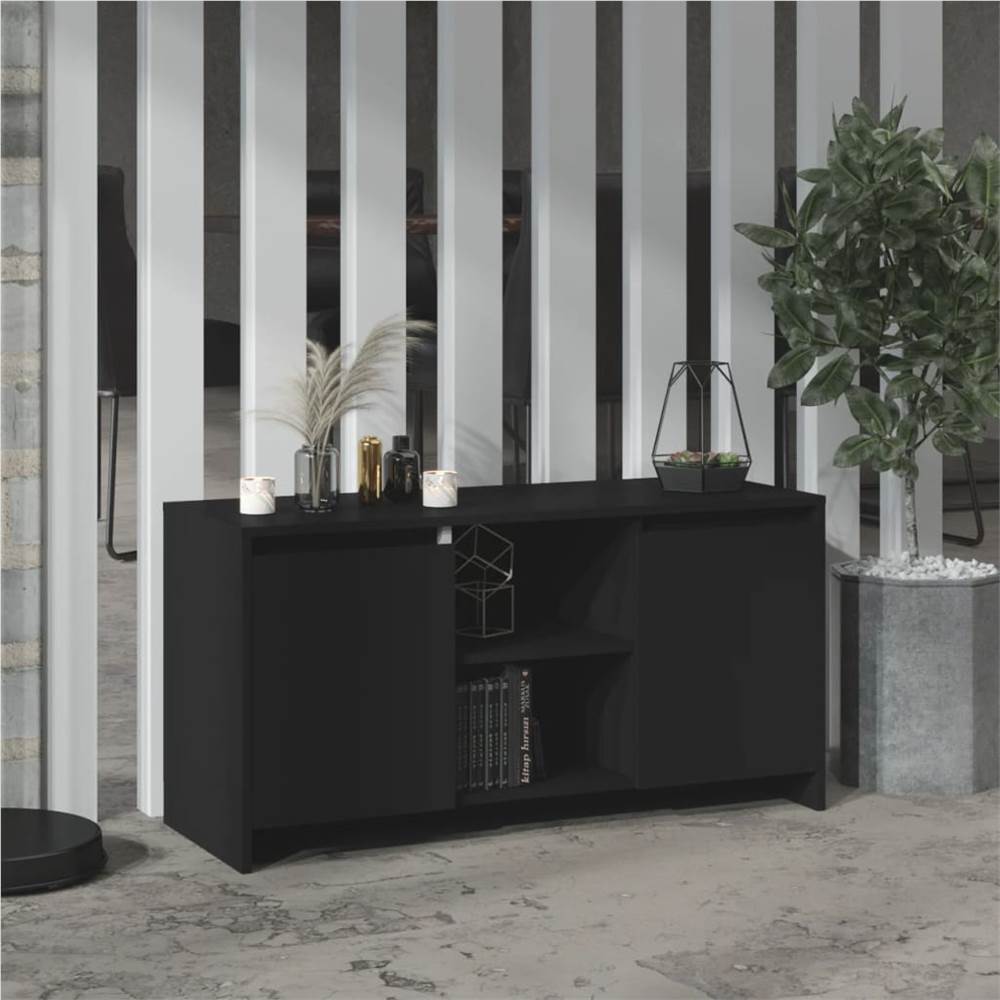 

TV Cabinet Black 102x37.5x52.5 cm Chipboard