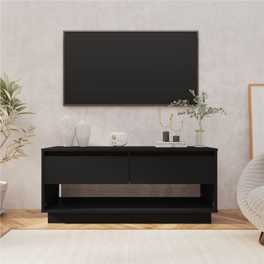 

TV Cabinet Black 102x41x44 cm Chipboard
