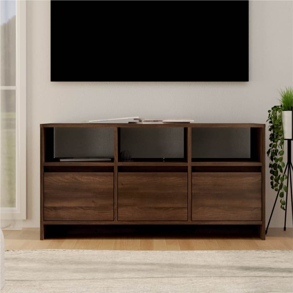 

TV Cabinet Brown Oak 102x37.5x52.5 cm Chipboard