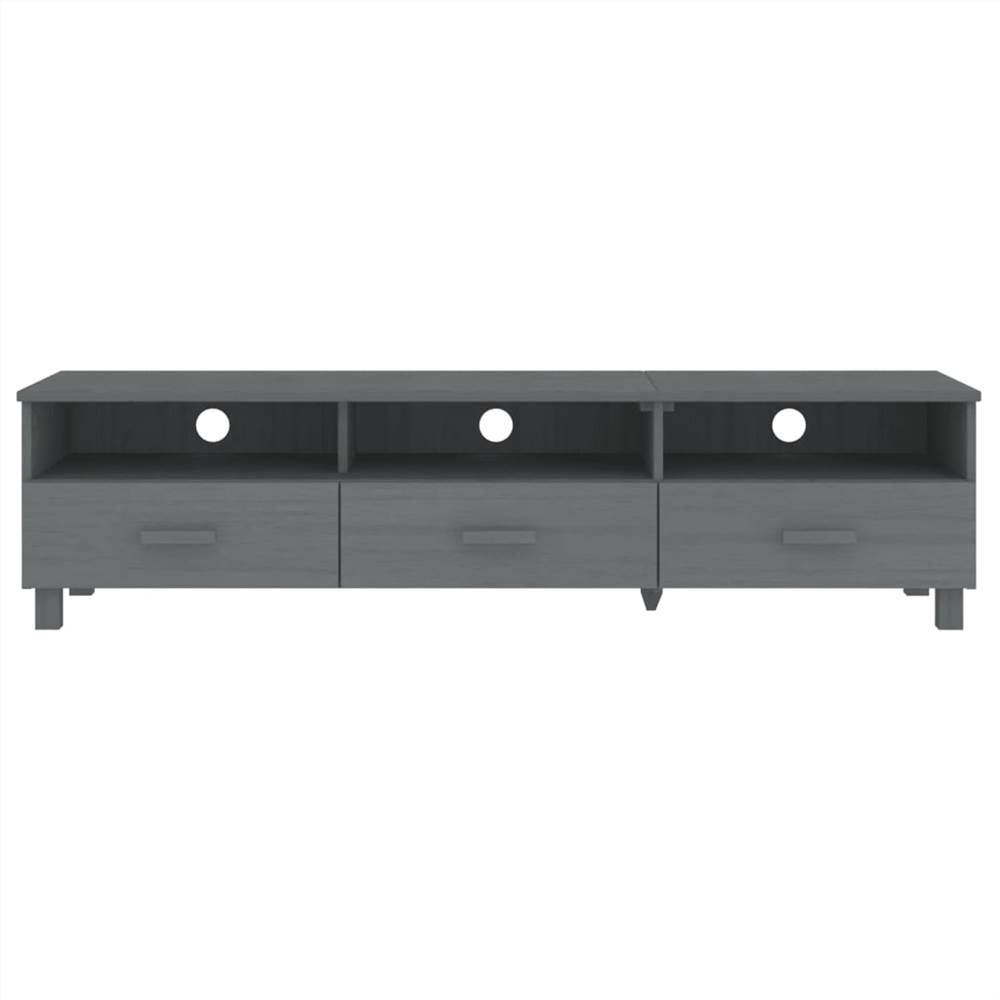 TV Cabinet Dark Grey 158x40x40 Cm Solid Wood Pine 10 TV Cabinet Dark Grey 158x40x40 cm Solid Wood Pine