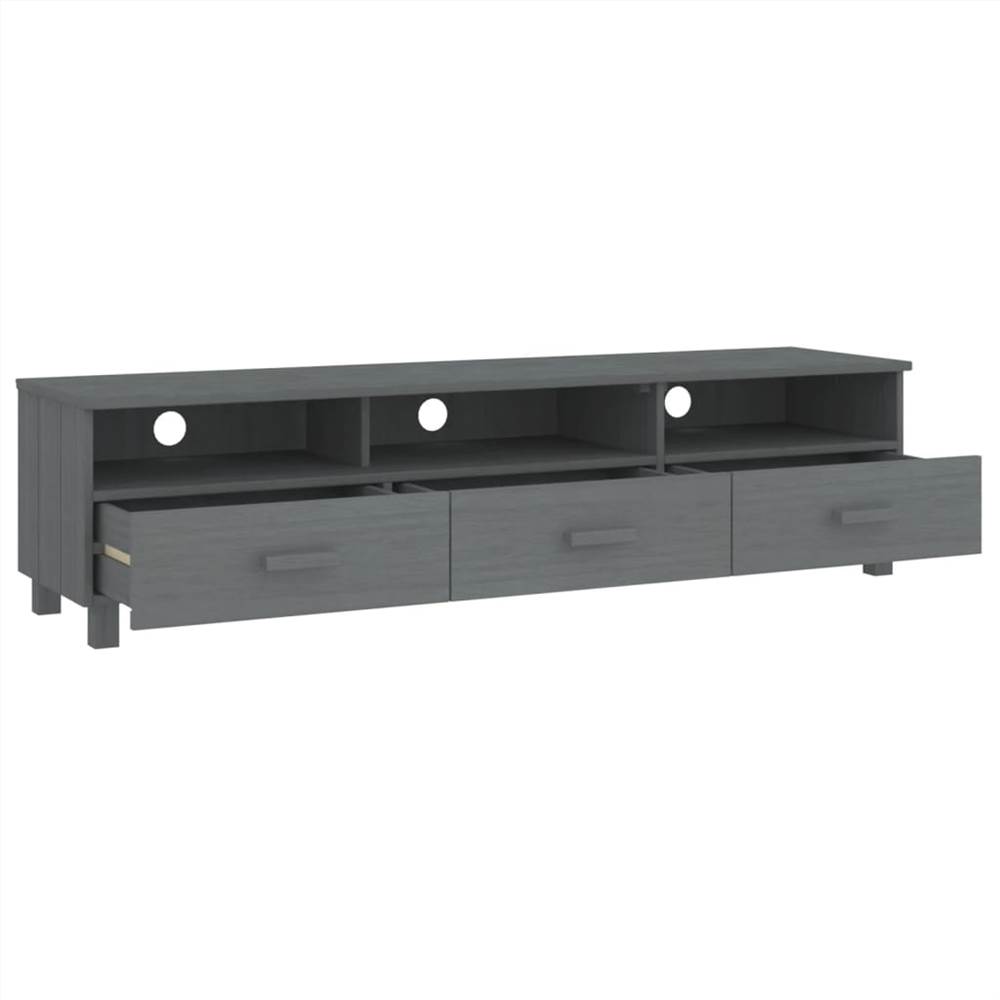 TV Cabinet Dark Grey 158x40x40 Cm Solid Wood Pine 12 TV Cabinet Dark Grey 158x40x40 cm Solid Wood Pine