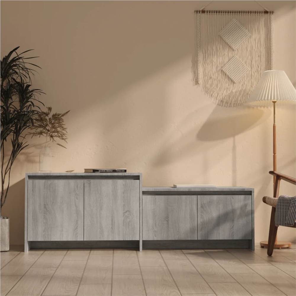 

TV Cabinet Grey Sonoma 146.5x35x50 cm Chipboard