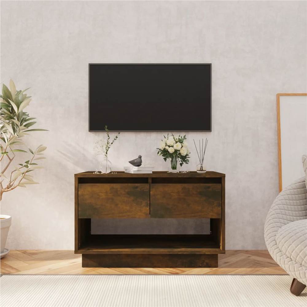 

TV Cabinet Smoked Oak 70x41x44 cm Chipboard