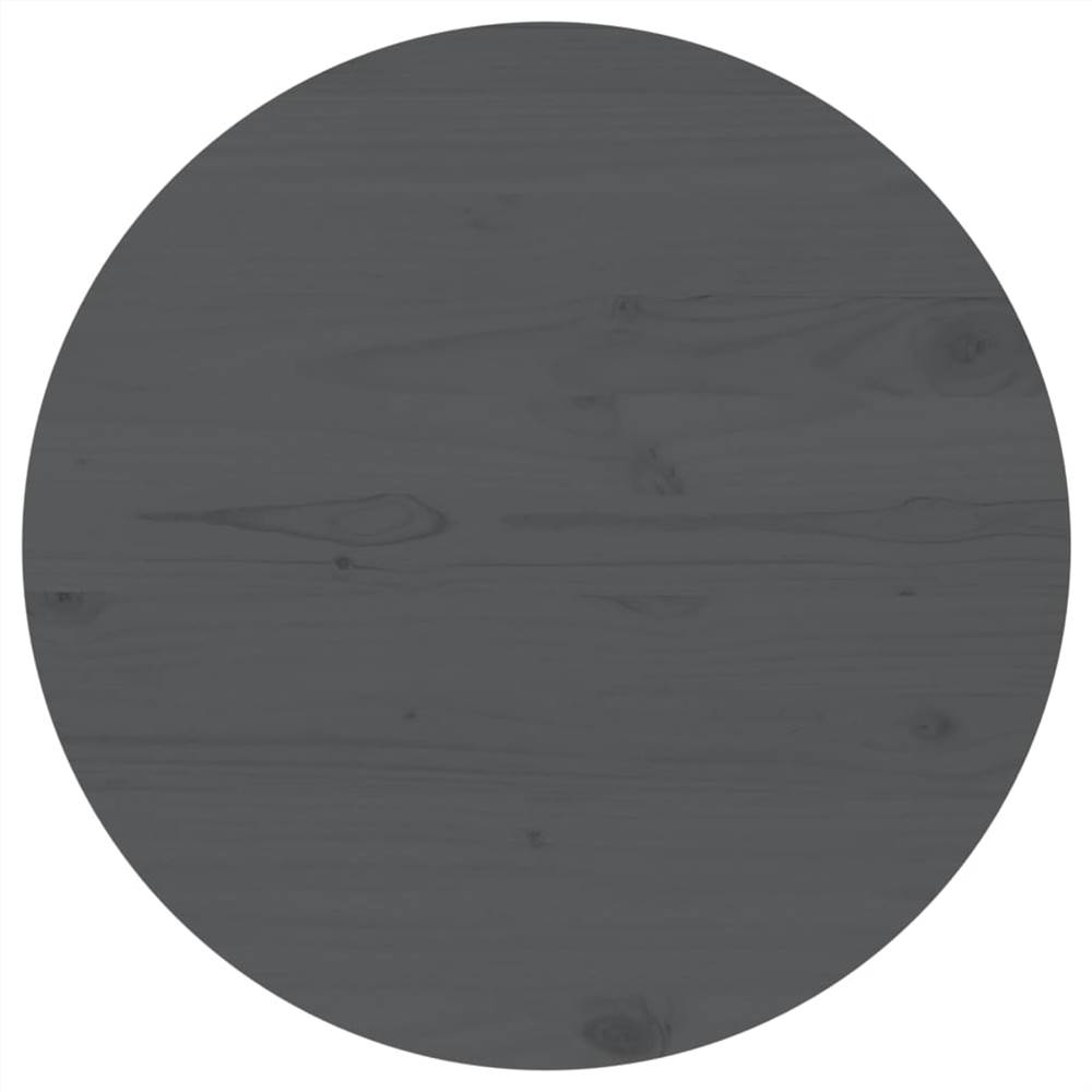 

Table Top Grey Ø70x2.5 cm Solid Wood Pine
