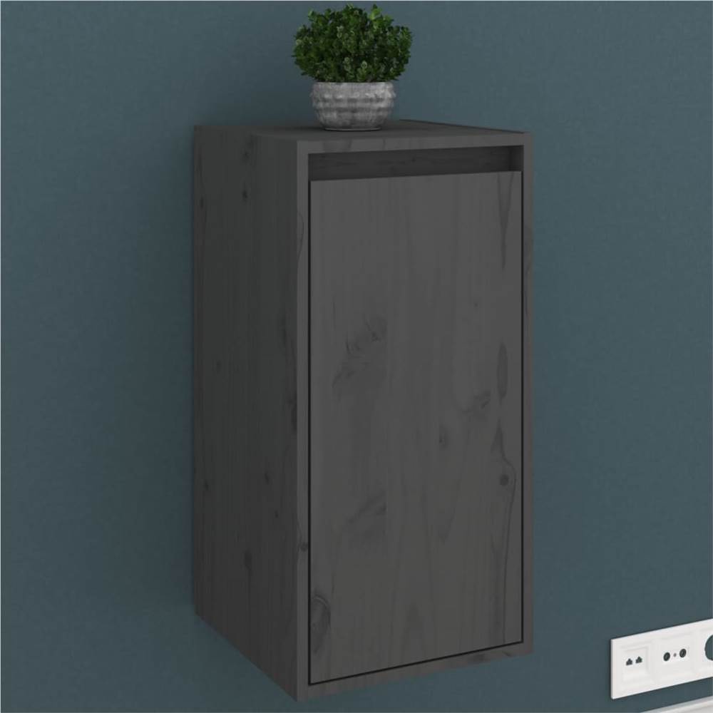 

Wall Cabinet Grey 30x30x60 cm Solid Wood Pine