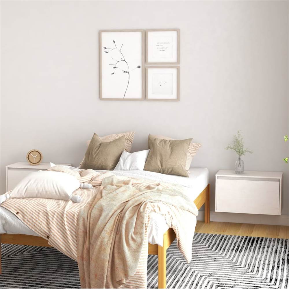 

Wall Cabinets 2 pcs White 60x30x35 cm Solid Pinewood