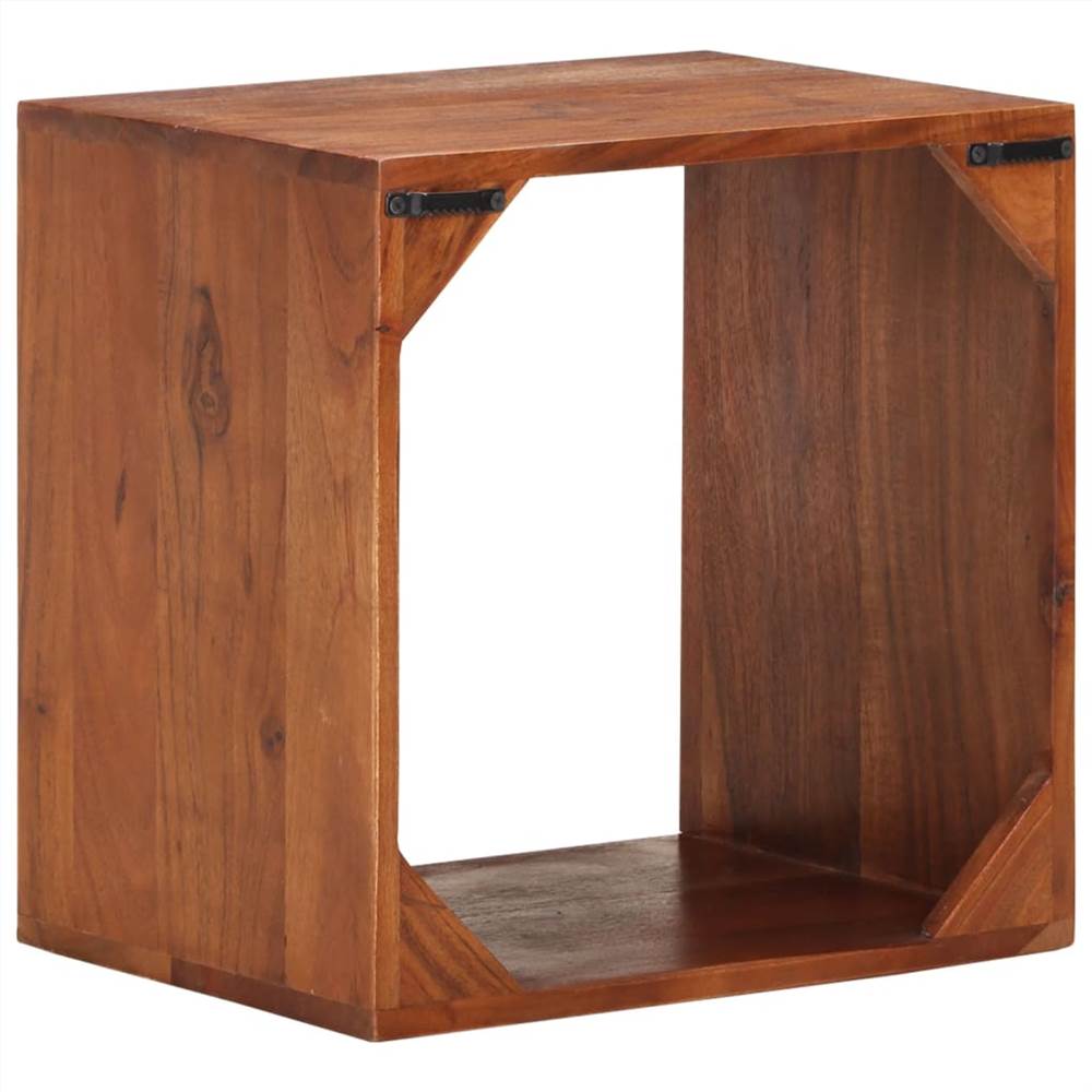 Wall Shelf 40x30x40 cm Solid Acacia Wood