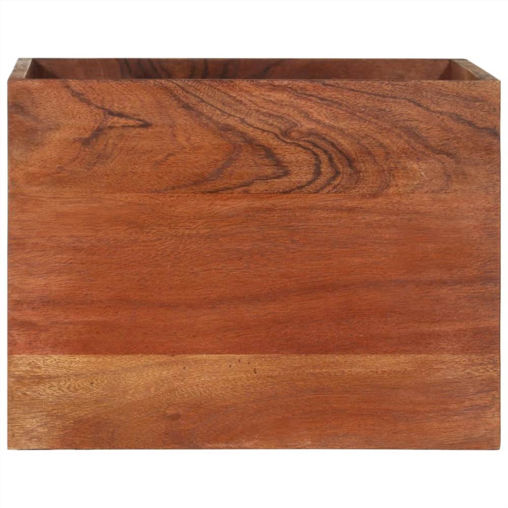 Wall Shelf 40x30x40 cm Solid Acacia Wood