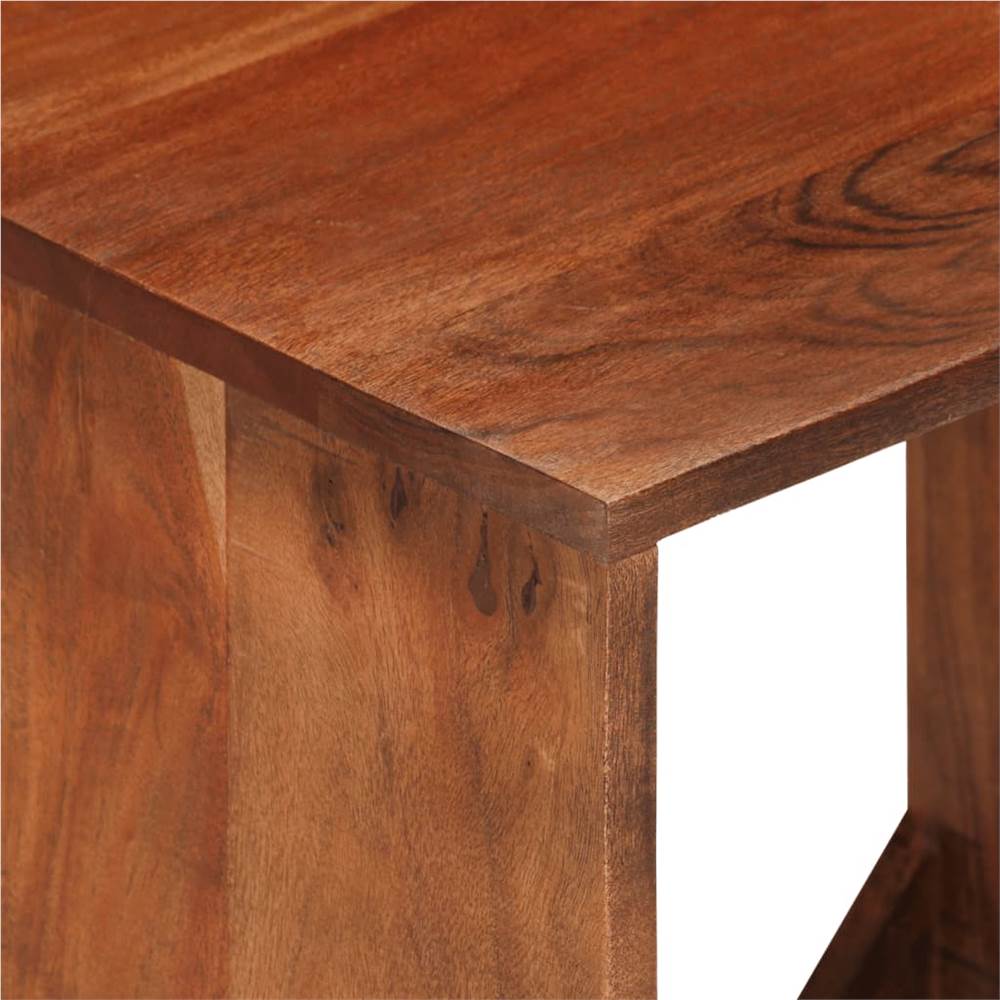 Wall Shelf 40x30x40 cm Solid Acacia Wood