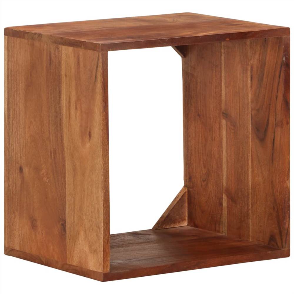 Wall Shelf 40x30x40 cm Solid Acacia Wood