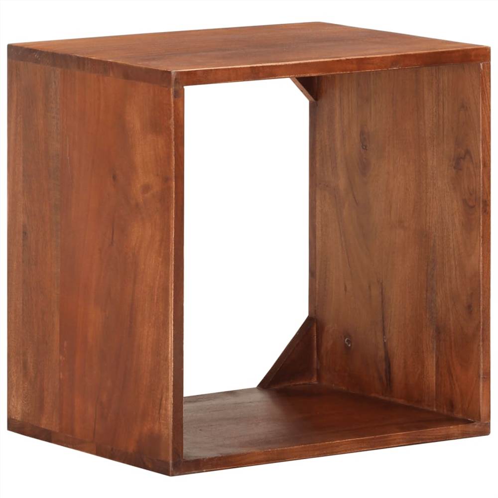 Wall Shelf 40x30x40 cm Solid Acacia Wood