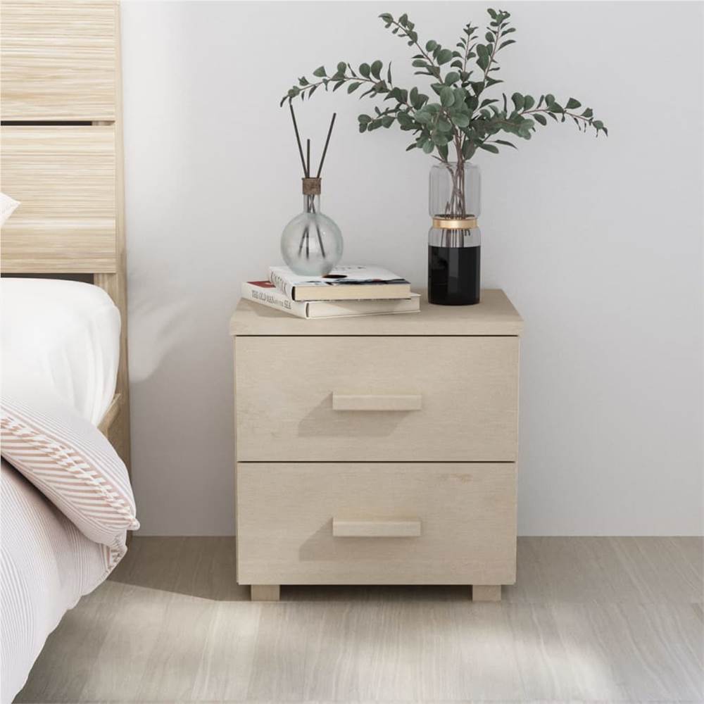 

Bedside Cabinet Honey Brown 40x35x44.5 cm Solid Pinewood