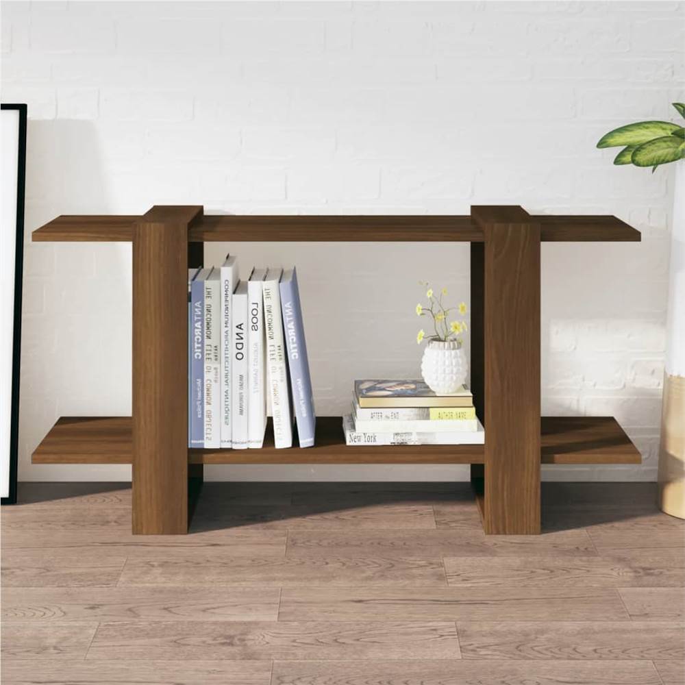

Book Cabinet Brown Oak 100x30x51 cm Engineered Wood