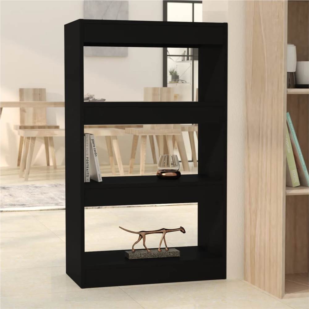 

Book Cabinet/Room Divider Black 60x30x103 cm Chipboard