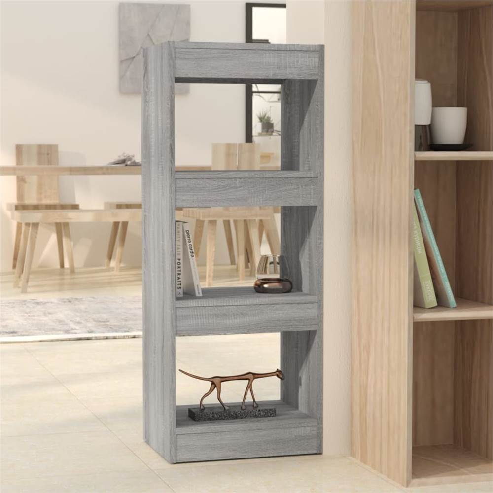 

Book Cabinet/Room Divider Grey Sonoma 40x30x103 cm Chipboard