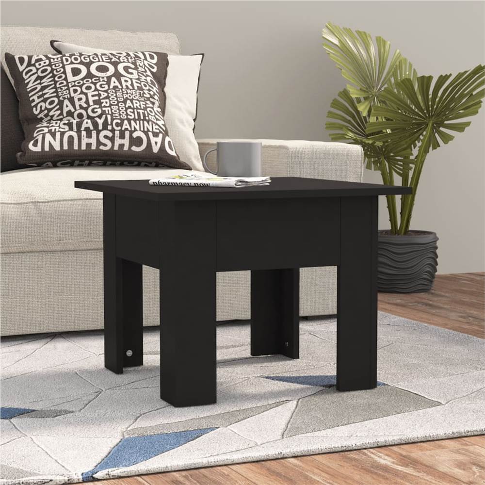 

Coffee Table Black 55x55x42 cm Chipboard