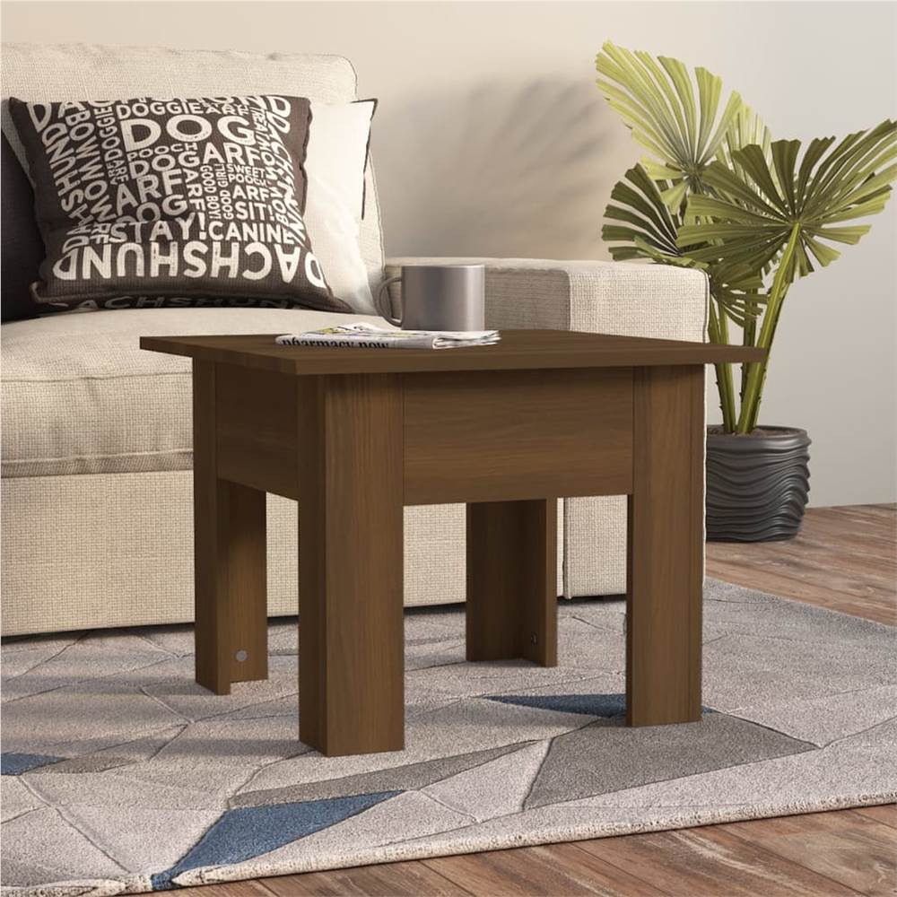 

Coffee Table Brown Oak 55x55x42 cm Chipboard