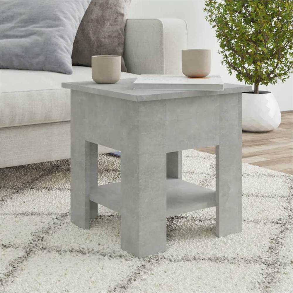 

Coffee Table Concrete Grey 40x40x42 cm Engineered Wood