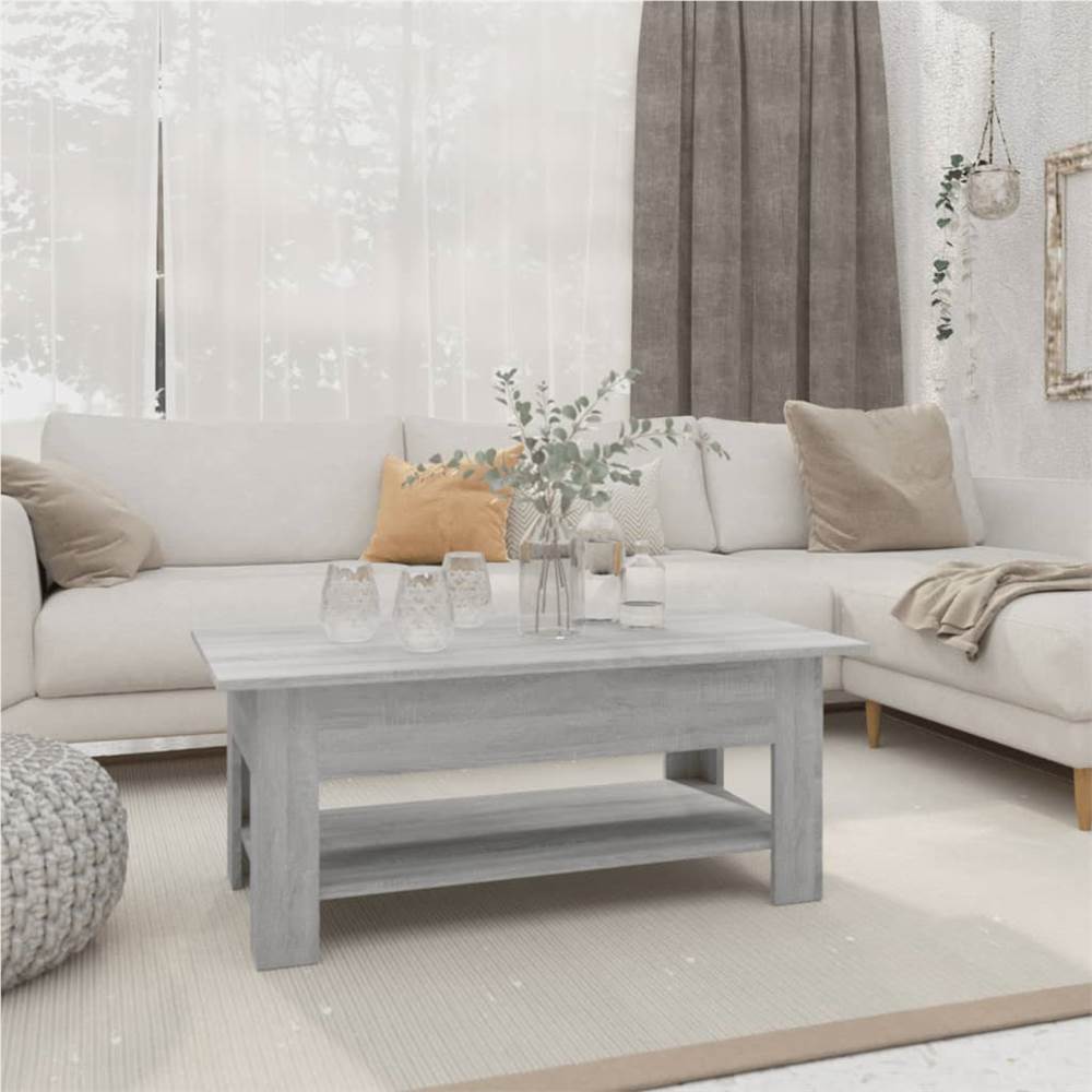 

Coffee Table Grey Sonoma 102x55x42 cm Chipboard