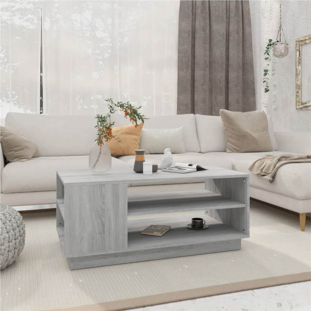 

Coffee Table Grey Sonoma 102x55x43 cm Chipboard