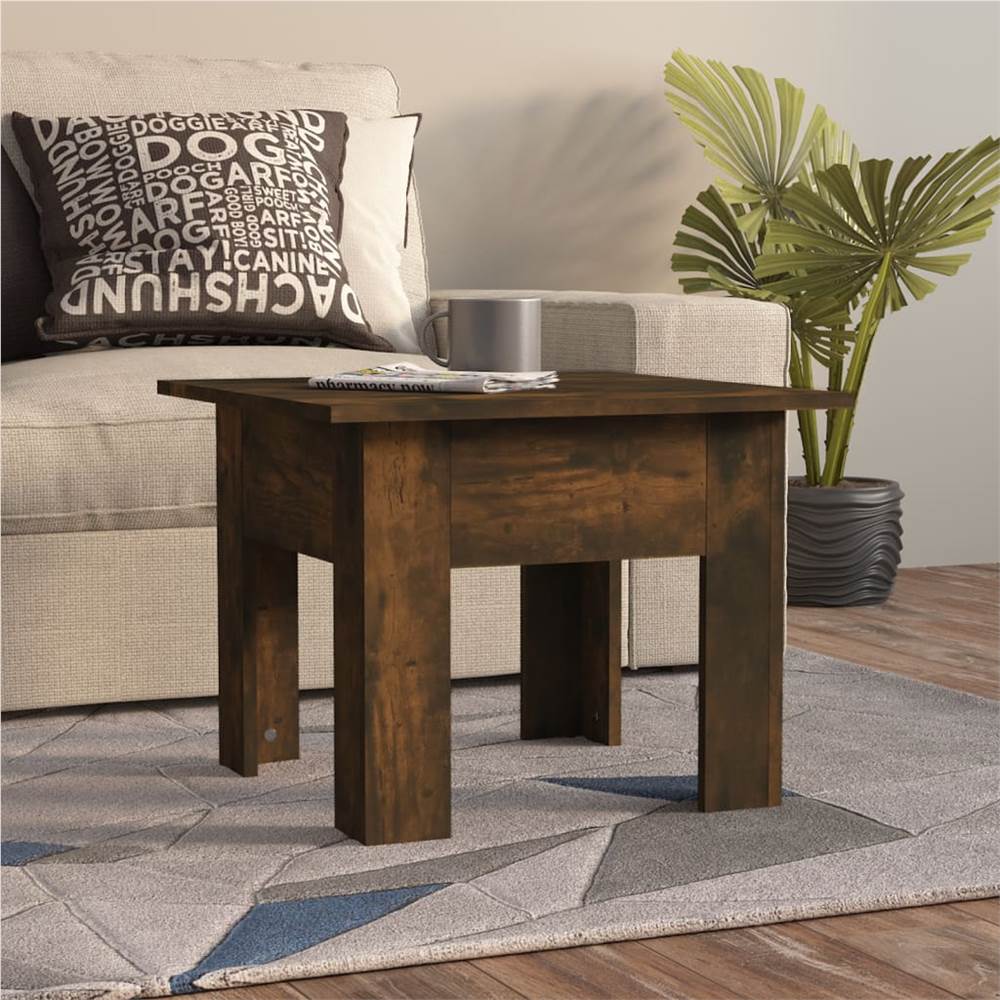 

Coffee Table Smoked Oak 55x55x42 cm Chipboard