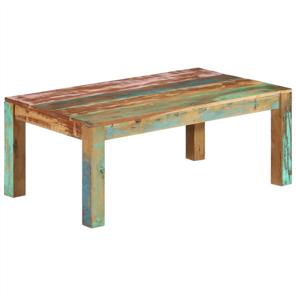 

Coffee Table Solid Wood Reclaimed 100x60x40 cm