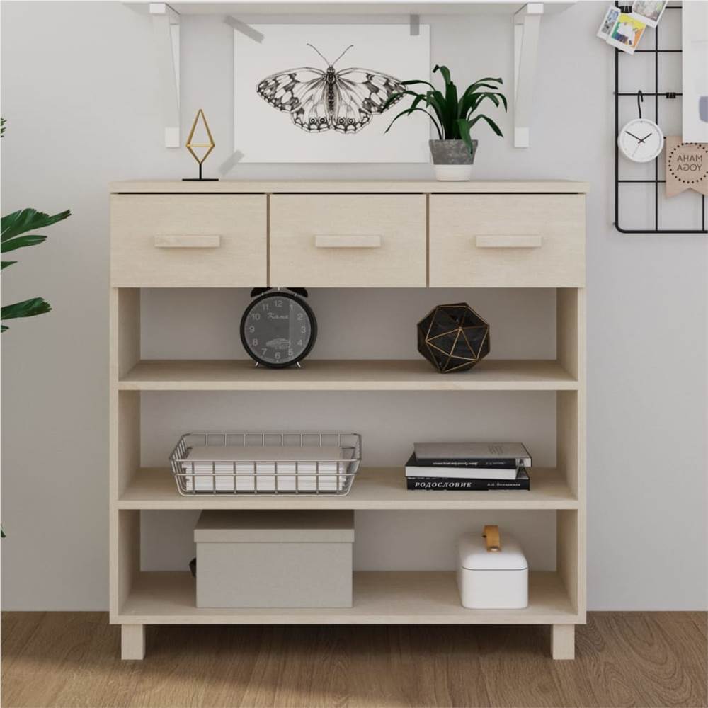 

Console Table Honey Brown 90x35x90 cm Solid Wood Pine