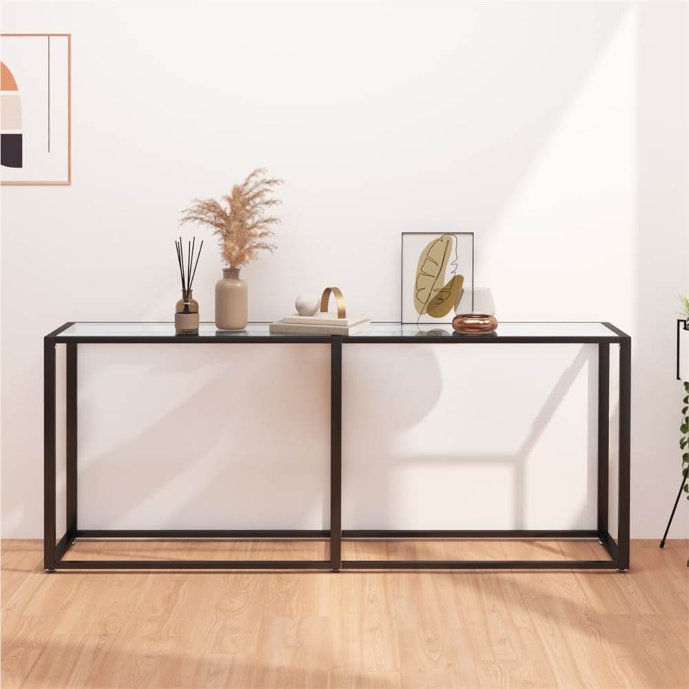 

Console Table Transparent 180x35x75.5cm Tempered Glass