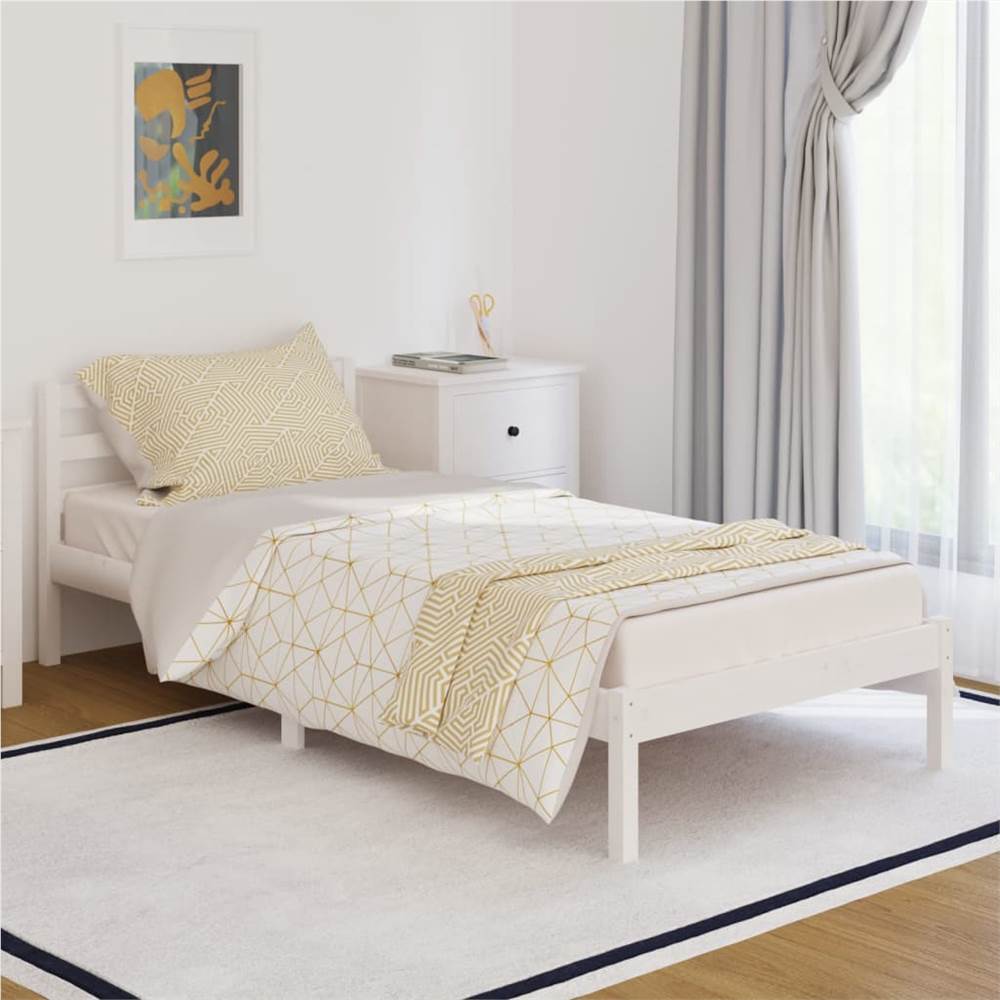 

Day Bed Solid Wood Pine 90x200 cm White