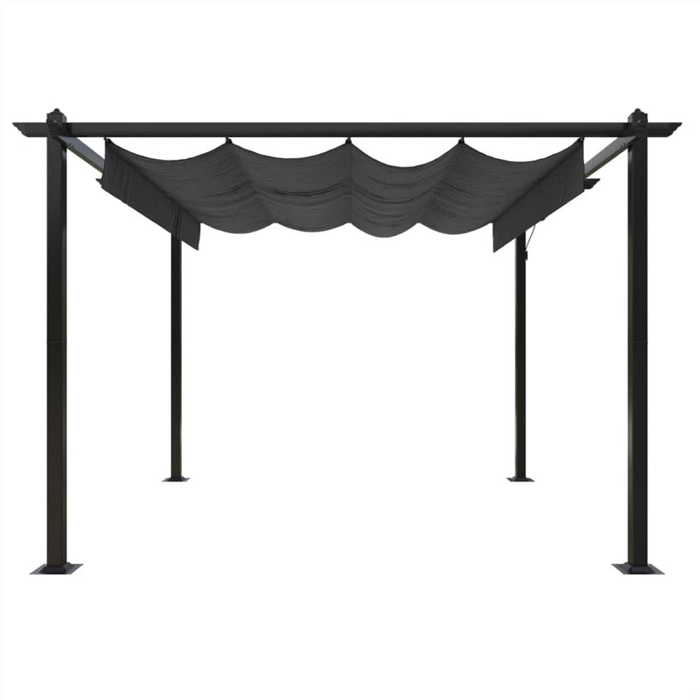 Garden Gazebo with Retractable Roof 3x3 m Anthracite