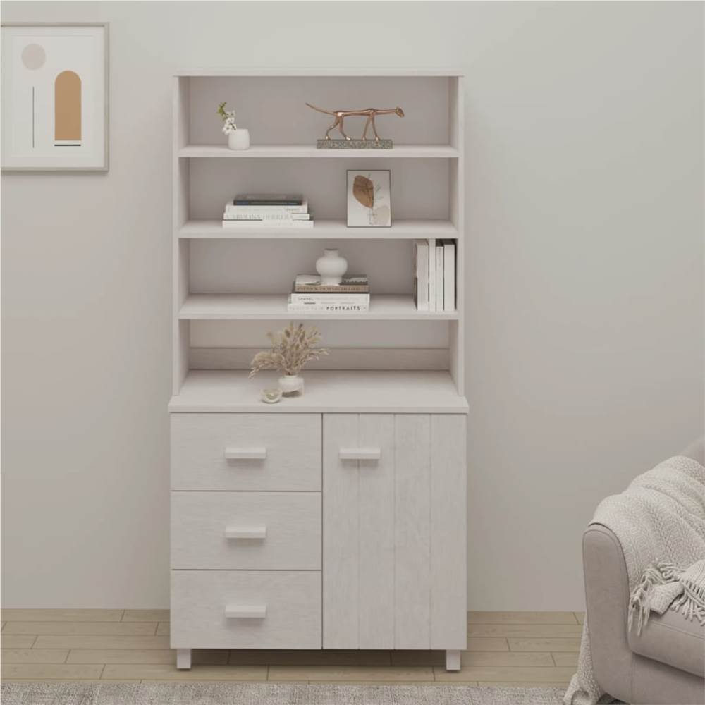 

Highboard Solid Wood Pine White