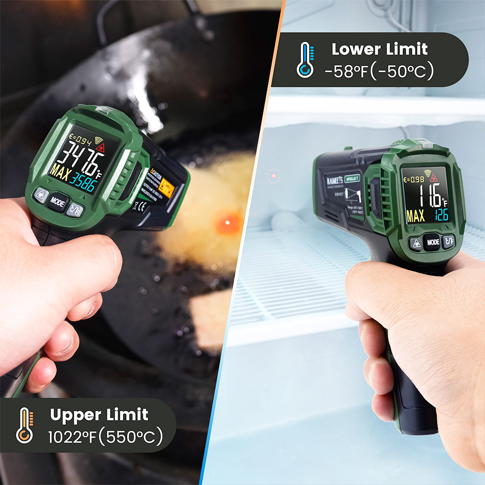 KAIWEETS Apollo 7 Digital Infrared Thermometer Temperature Gun