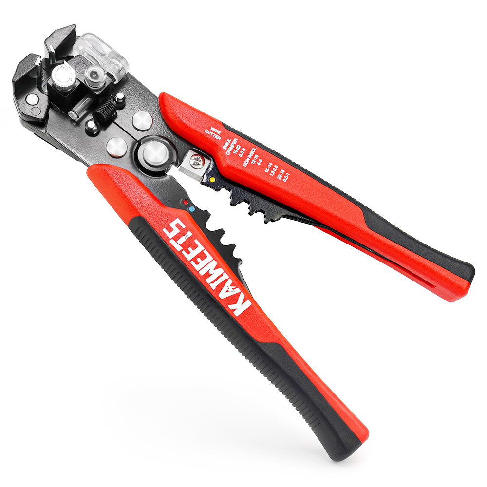 KAIWEETS KWS-103 Multifunctional Automatic Wire Stripper, Wire Cutting, Terminals Crimping Tool with TPR Handle