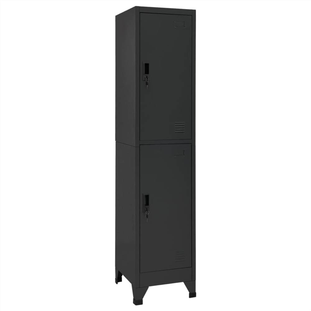 

Locker Cabinet Anthracite 38x45x180 cm Steel