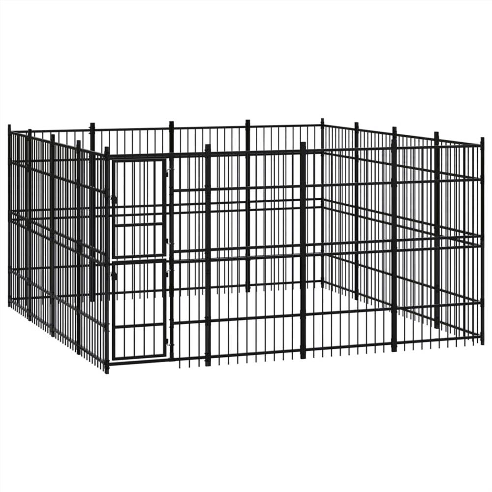 

Outdoor Dog Kennel Steel 14.75 m²