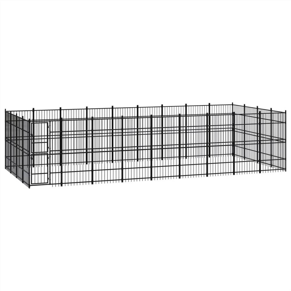 

Outdoor Dog Kennel Steel 33.18 m²