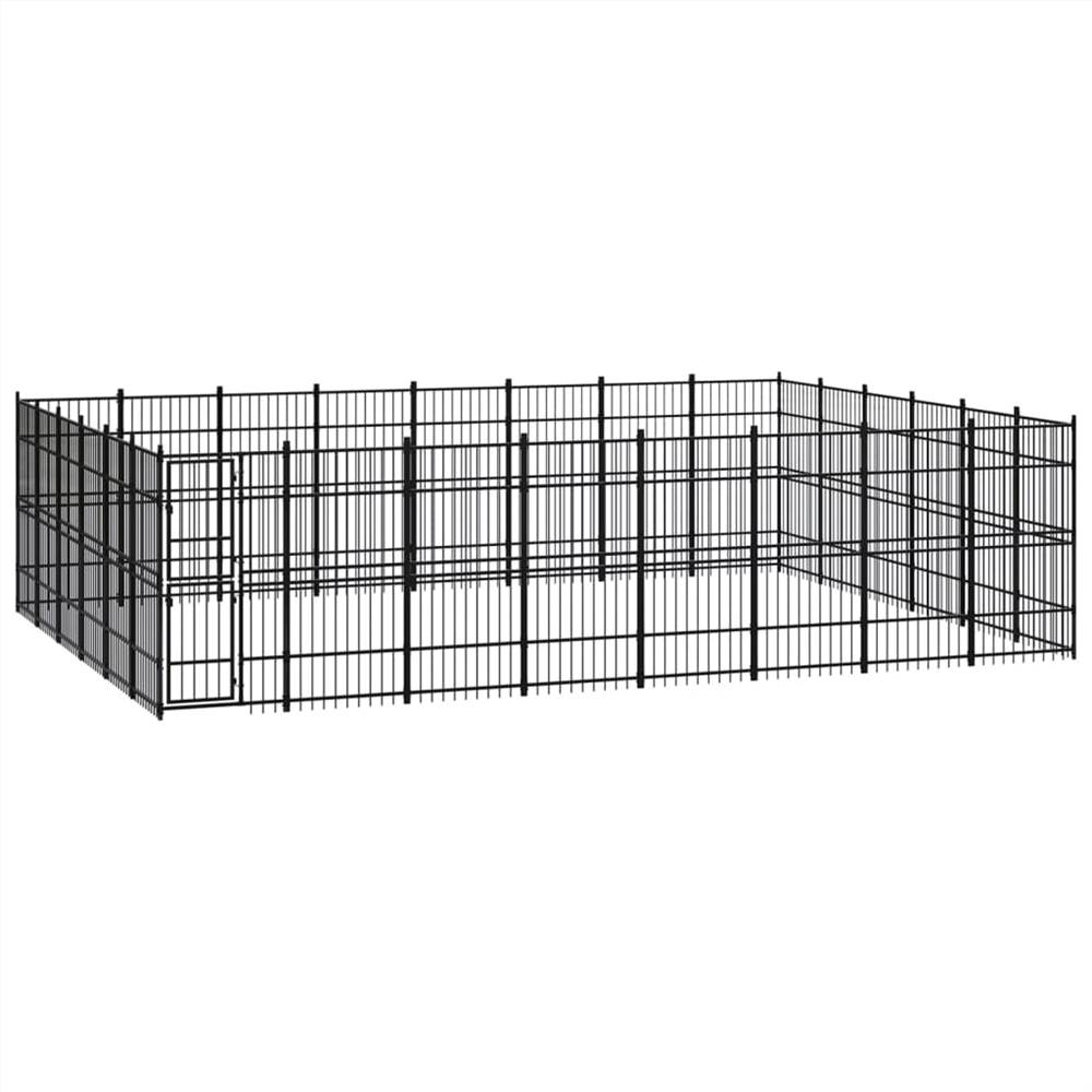

Outdoor Dog Kennel Steel 44.24 m²