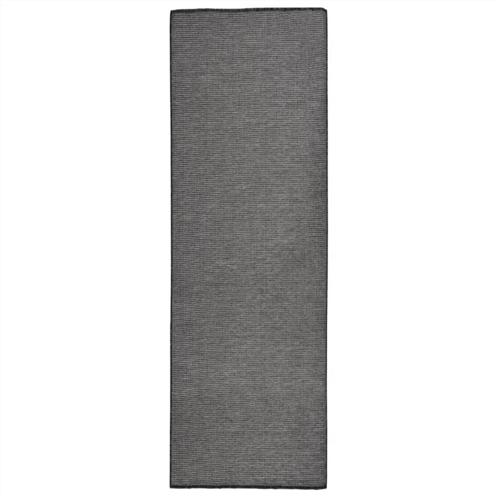 

Outdoor Flatweave Rug 80x250 cm Grey