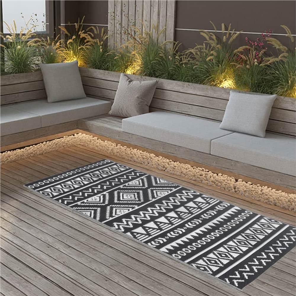 

Outdoor Rug Black 80x150 cm PP