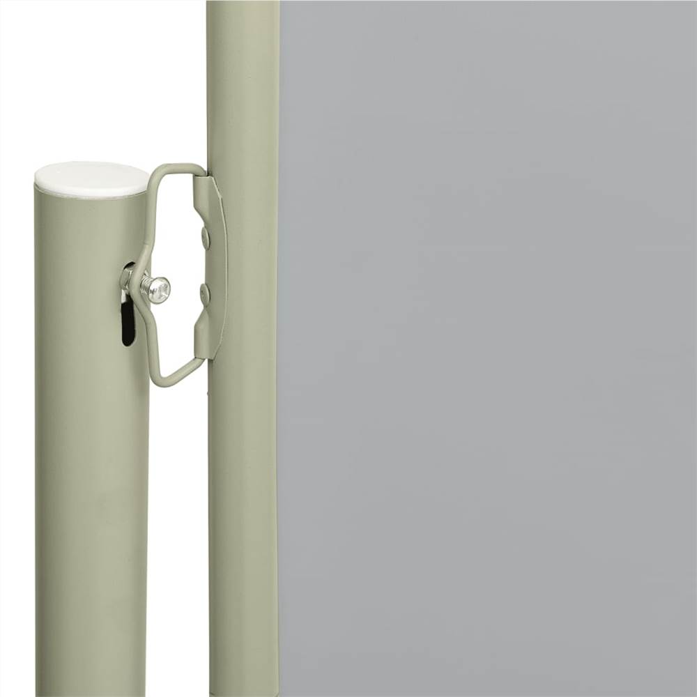 Patio Retractable Side Awning 140x300 cm Grey