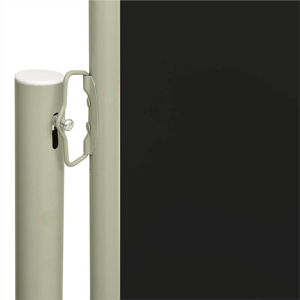 Patio Retractable Side Awning 200x600 cm Black