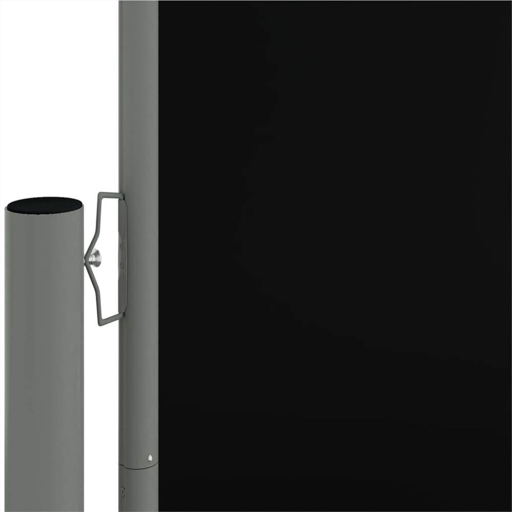Retractable Side Awning Black 200x600 cm