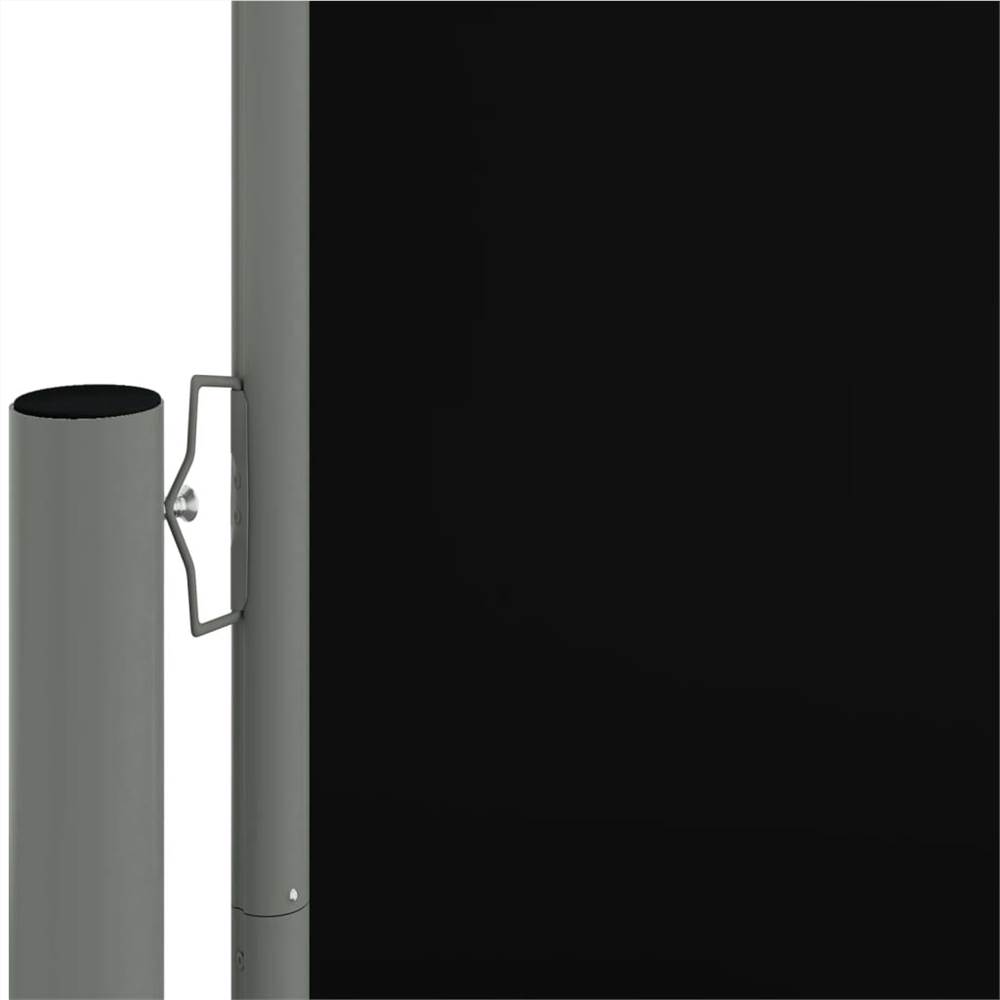 Retractable Side Awning Black 220x1000 cm