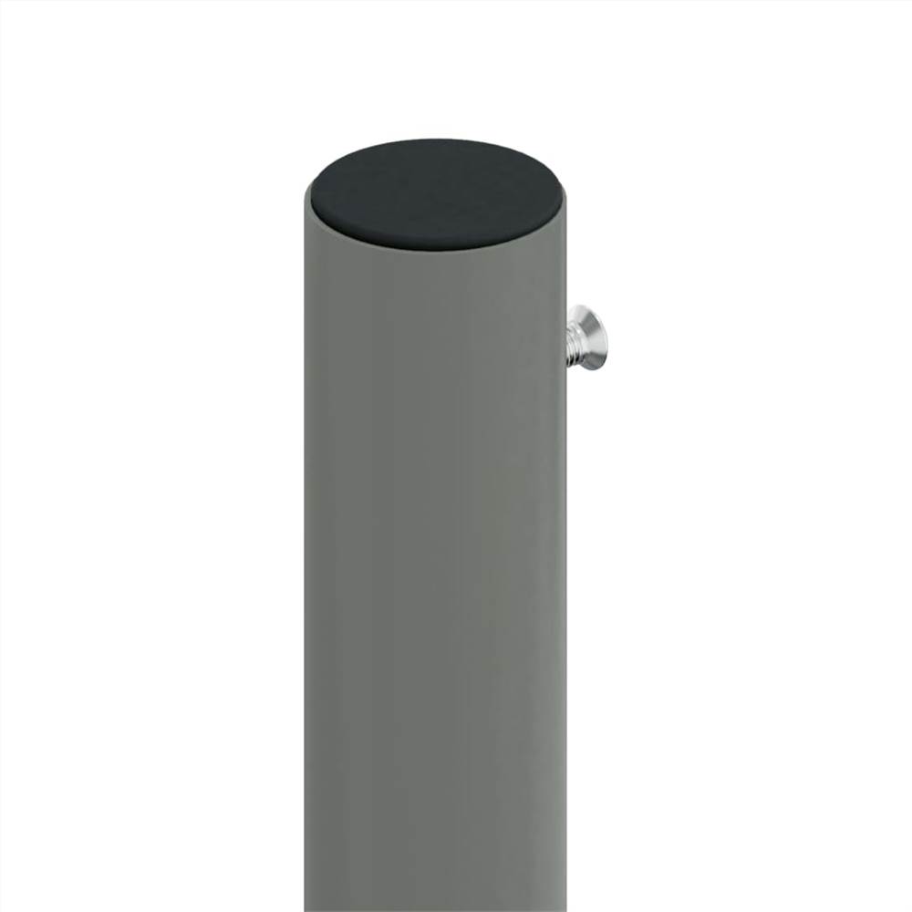 Retractable Side Awning Black 220x1000 cm