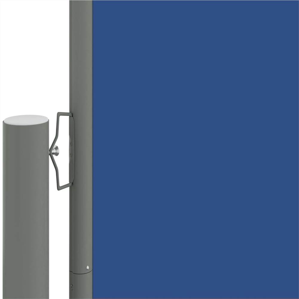 Retractable Side Awning Blue 220x1200 cm